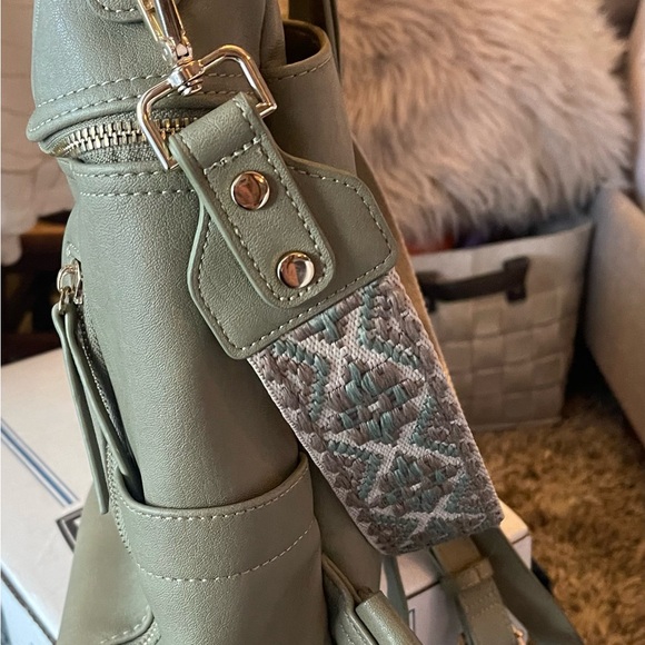 Elegant Brand new- Green Backpack with Spacious Interior - Picture 9 of 13